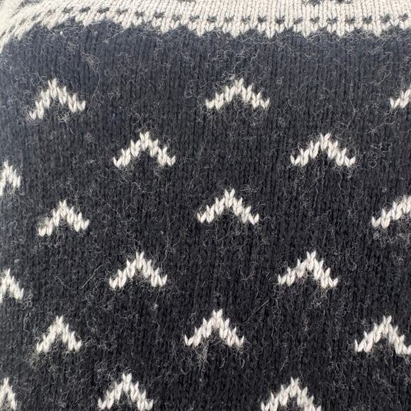 Kate Spade Penguin Intarsia Sweater Wool Blend Small Cottagecore Comfort Winter - Picture 9 of 12